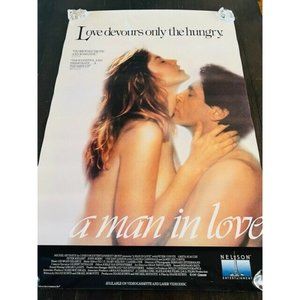 Movie Theater Cinema Poster Lobby Card vtg 1987 Man In Love Greta Scacchi sex us